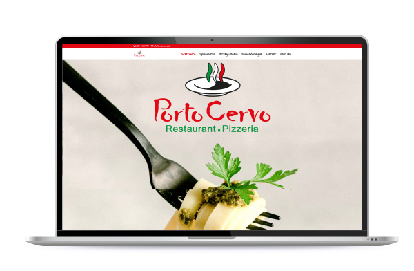 Vorschau der Webseite des Restaurant Porto Cervo